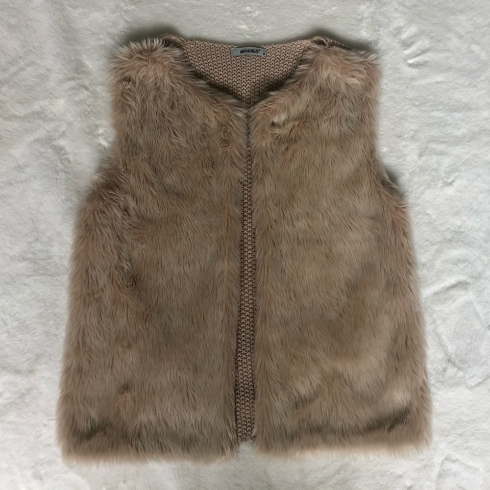 Fluffy Knit Gillet Sweater
